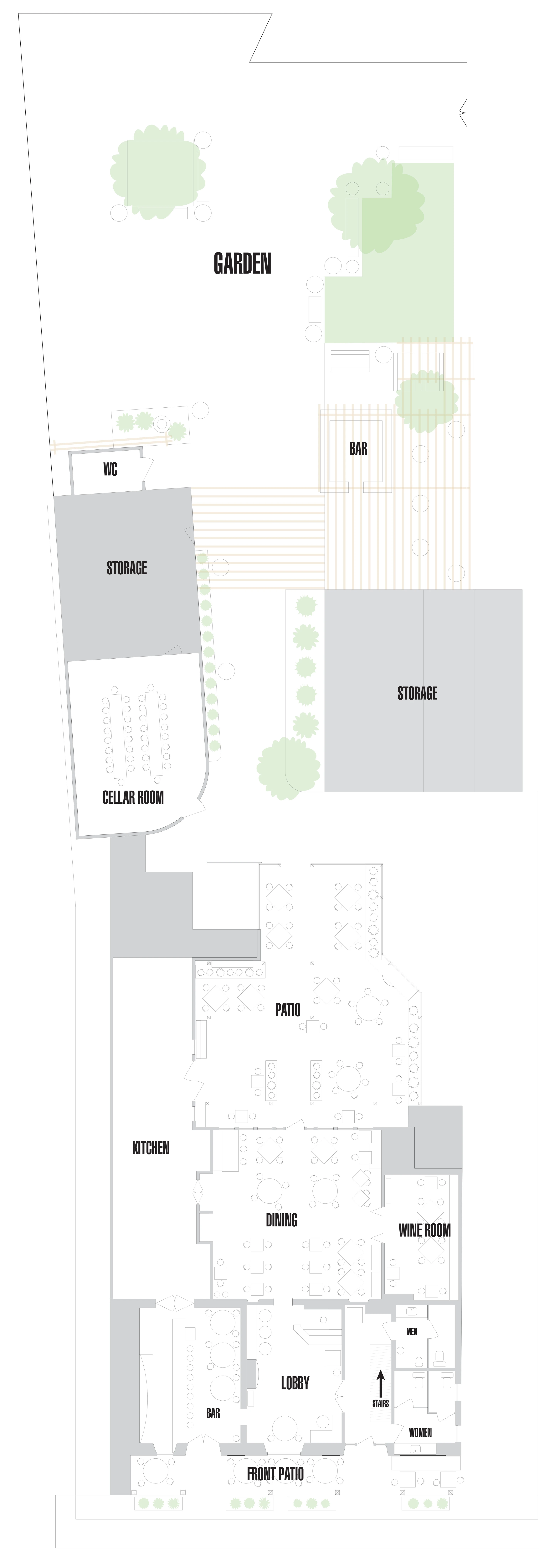 Hotel floor 1 plan